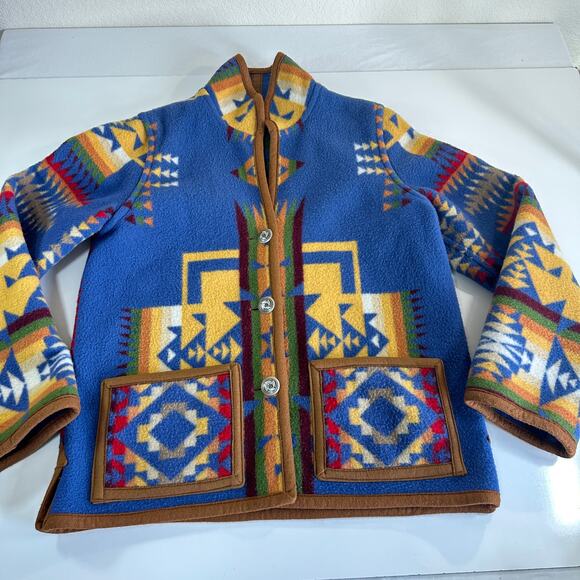 Pendleton Custom made Reversible Wool Coat Handmade Mens Medium See Measurements - Picture 14 of 14